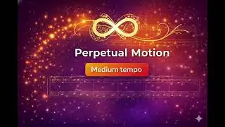 Perpetual Motion &ndash; 80 BPM | Tutti: Violin & Piano (With Click)