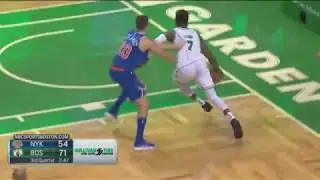 Jaylen Brown Baseline Spin And Dunk For 20 Points So Far