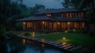 Soft Rain and Cricket Sounds | Relaxing Night Ambience to Help You Sleep Deeply