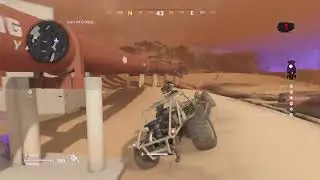 Call of Duty Black Ops Cold War Zombies driving a dune buggy in Collateral Outbreak map