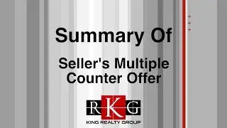 Seller's Multiple Counter Offer Summary - GLVAR