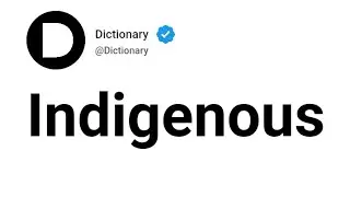 Indigenous Meaning In English