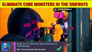Eliminate Cube Monsters in the Sideways (EASIEST WAY) - Fortnite Torin Questline Guide