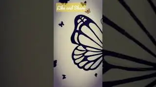 The Big Butterfly Wall Art 🦋 | Guess what part 3 | #asmr #art #wallart #roomdecor