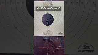 Air pistol shooting card use in shooting events.( Professor shooter)