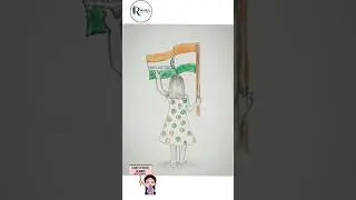 Happy republic day 🇮🇳 drawing #republicday #girldrawing #tiranga #drawing #shorts