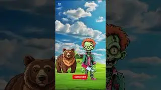 Zombie Animals Are Coming! 🧟🐐🐻🐺 #zombieanimals  #funnyzombies  #zombiebear  #zombiewolf#monstervideo