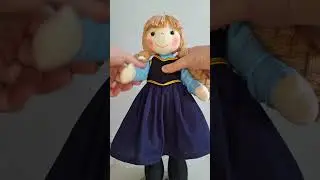 Boneca de Pano Anna: A Coragem e o Encanto de Frozen em 40cm | Rosa &Iacute;ris Artesanato
