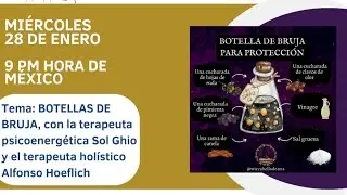 Viviendo lo Divino. Cómo hacer botellas de bruja. 28 de enero 2026