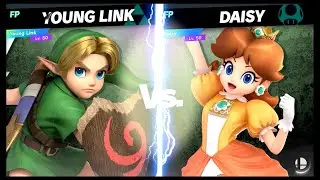 Super Smash Bros Ultimate Amiibo Fights &ndash; Request #19476 Young Link vs Daisy