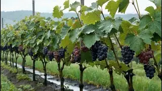 Rainy Vineyard Ambience 🍇🌧️ Relaxing Nature Sounds for Sleep, Focus & Peaceful Mind