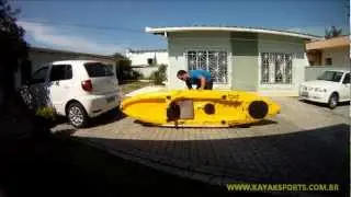 KAYAK SPORTS - 68 - CARRINHO PARA CARREGAR CAIAQUE BARRACUDA - PORTA OBJETO CORTADO