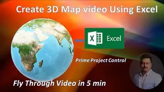 Create 3D Fly Through Animation Using Excel  #flythrough #3dmap #exceltips #3dmodeling #geolocation