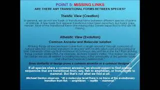 CREATION VS EVOLUTION Point 5: Missing Links