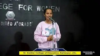 TEAM 7 - Radhika (St. Soldier College of Education Kartarpur, Jalandhar)