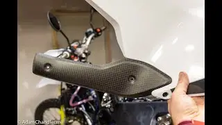 Husqvarna 701 Enduro LR: Install Powerparts Carbon Heat Shield Cover - 2700599005049