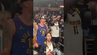 Jokic and his brothers celebrate after the series win 💙