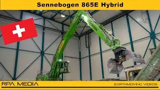 Eberhard's Sennebogen 100t 865E Hybrid material handler.