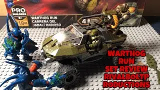 Halo mega Construx Warthog Run Set Review (10th Anniversary)
