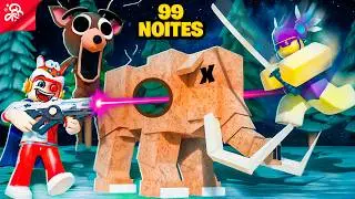 TIME CYBORGUE VS NINJAS NA ERA DO GELO DO 99 NOITES! (99 Nights in the Forest)