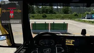 Euro Truck Simulator 2 | Driving Academy - Truck Driving Basics | Stopping Close to an Obstacle