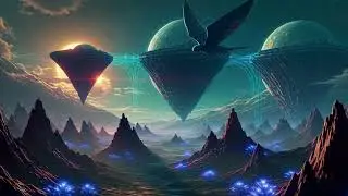 Alien Planet Landscape AI