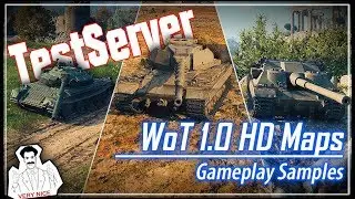 WoT 1.0 HD Maps - Gameplay Samples || World of Tanks