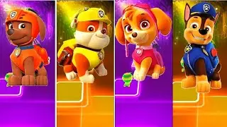 PAW PATROL Tiles Hop 🎵 Epic Rhythm Game with Chase | Fun Kids Game🧚🧚🧚