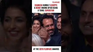 Тамильская суперзвезда Дхануш смиренно принимает награду Filmfare за дебют! ❤️ Настоящее вдохновение