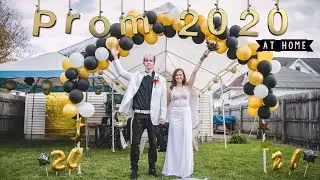 We threw my brother a SURPRISE PROM - in our backyard!!