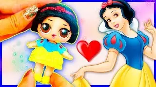 SNOW WHITE LOL Surprise Custom Doll &hearts; DISNEY DIY | Lil Outrageous Littles 4K