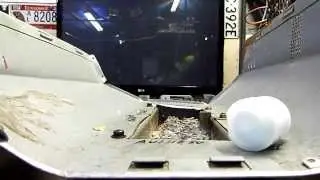 Dual Motor Shredder eats Monsters Inc Egg and CD's