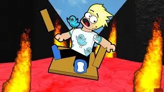 Roblox / Rafting Down a Lava River! / Gamer Chad Plays