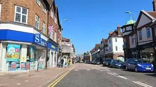 Gerrards Cross High Street - 4K - Daytime Drive