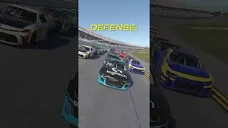 Defense or Offense on the Final Lap of NASCAR at Talladega Superspeedway? 🏆 #nascar #racing #cars