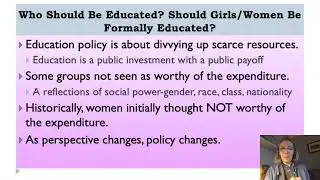 Education Policy and Gender