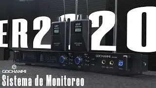 GOCHANMI Monitor Inal&aacute;mbrico Profesional ER2020 con Bluetooth