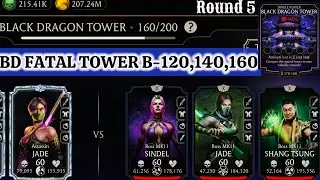 Fatal Black Dragon Tower Boss Battle 120, 140 & 160 Fight + Reward MK Mobile
