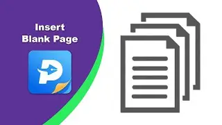 How to insert a new blank page in a pdf document using EaseUs PDF Editor