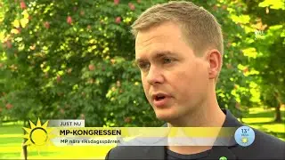 Gustav Fridolin om riksdagsvalet i h&ouml;st &ndash; &rdquo;Vi kommer INTE att &aring;ka ur, jag vet det&rdquo; - Nyhetsmorgon (T