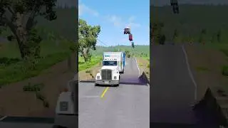 Dump trucks vs giant water pit part1349 #shortvideo #beamngdrive #shorts #truck #india