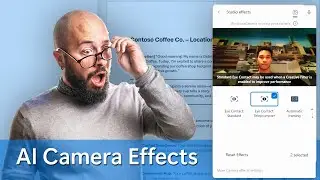 New Camera Effects! Windows Studio Effects