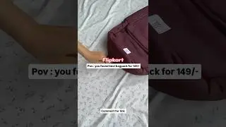 School/college bagpack haul #flipkart
