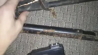 Air rifle barrel electrolysis rust removal