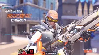 НАКАЧАННЫЙ СОЛДАТ 76! POTG! ВЕРНЫЙ БЕЗУМНЫЙ СОЛДАТ 76, ГЕЙМПЛЕЙ OVERWATCH 2, 3 СЕЗОН, ТОП-500