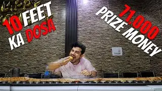 10  Feet Long Dosa In Delhi, Win 71,000 Rs Cash Prize 🤩 | Akshanshu Aswal