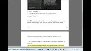 Change Active Hours on Xbox