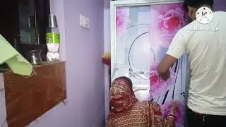 old almirah makeover with wallpaper | simple tarike se wallpaper lagate | kavishvlogs |