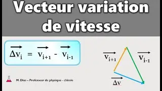 Comment tracer et calculer les vecteurs variation de vitesse et accélération - Cours physique-chimie