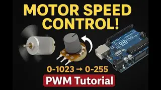 DC Motor Speed Control with Potentiometer